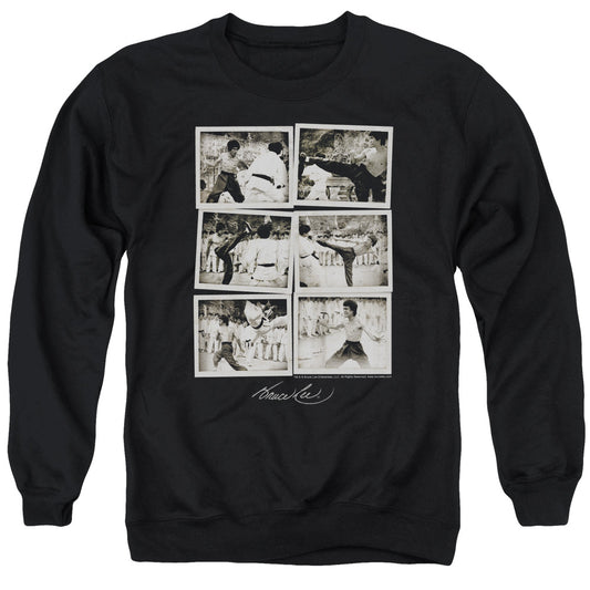 Bruce Lee Snap Shots Mens Crewneck Sweatshirt Black Officially Licensed