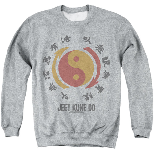 Bruce Lee The Yin & Yang Mens Crewneck Sweatshirt Athletic Heather Officially Licensed