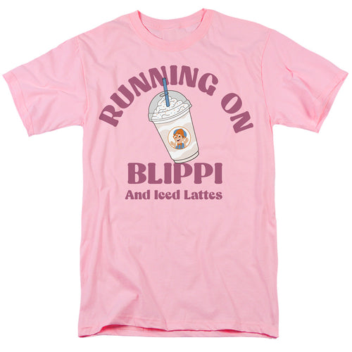 Blippi Running On Blippi Mens T Shirt Pink