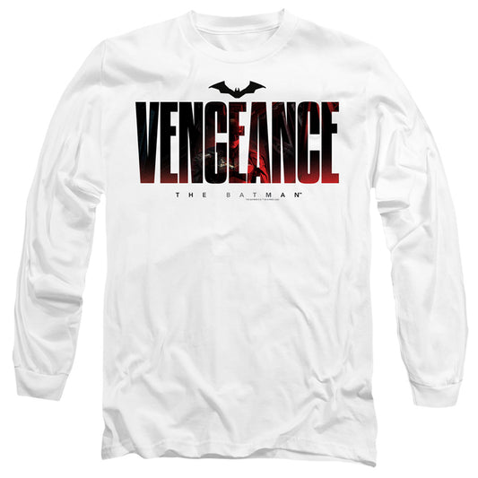 The Batman Vengeance For The Bat Mens Long Sleeve Shirt White Officially Licensed