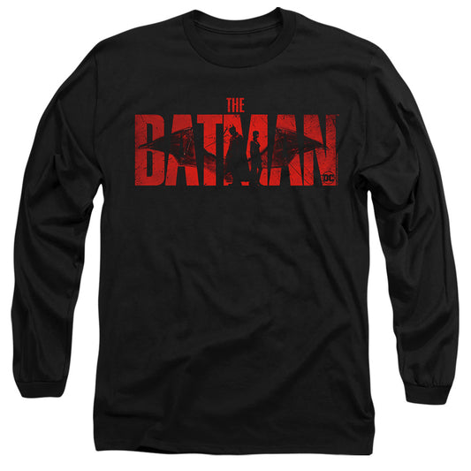 The Batman And Catwoman Mens Long Sleeve Shirt Black Officially Licensed