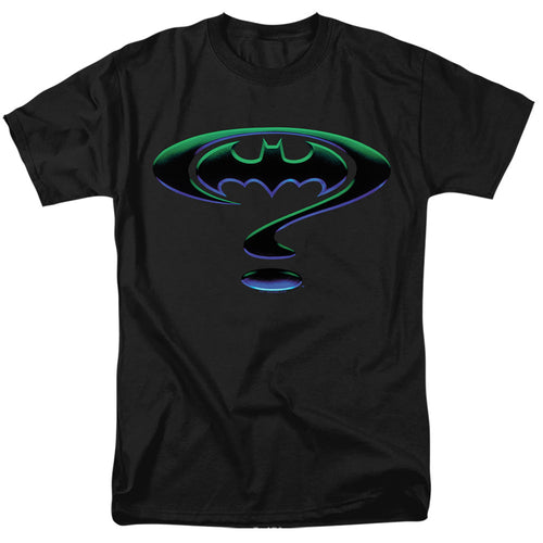 Batman Forever Question Mark Logo Mens T Shirt Black