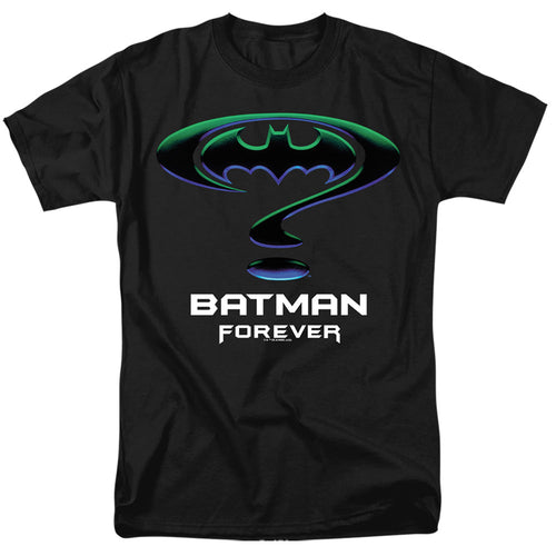 Batman Forever Logo With Title Mens T Shirt Black