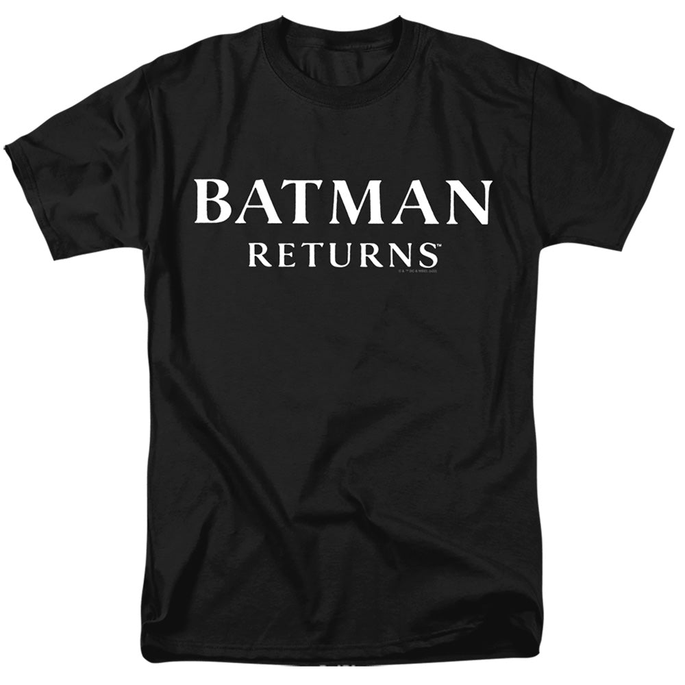 Batman Returns Logo Mens T Shirt Black