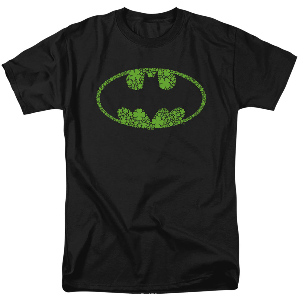 Batman St. Patrick'S Day Shamrock Logo Mens T Shirt Black