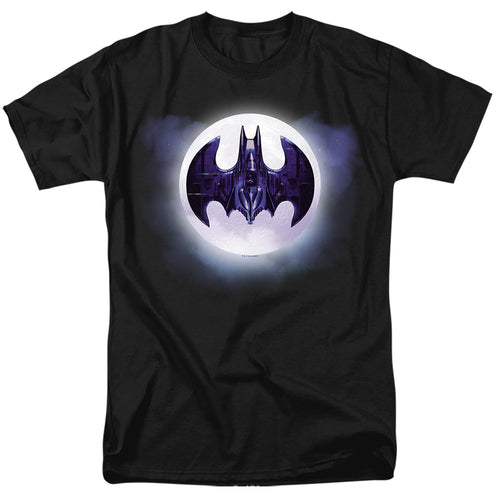 Batman (1989) Batwing Moon Mens T Shirt Black