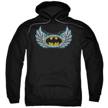 Load image into Gallery viewer, Batman Steel Wings Logo Mens Hoodie Black
