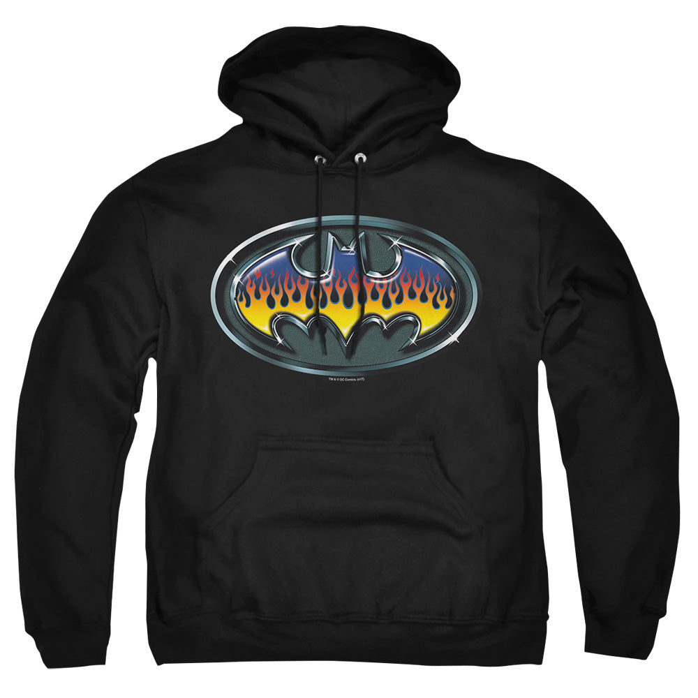 Batman Hot Rod Shield Mens Hoodie Black
