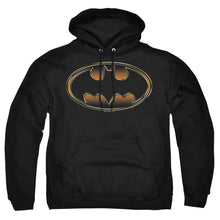 Load image into Gallery viewer, Batman Black &amp; Gold Embossed Mens Hoodie Black
