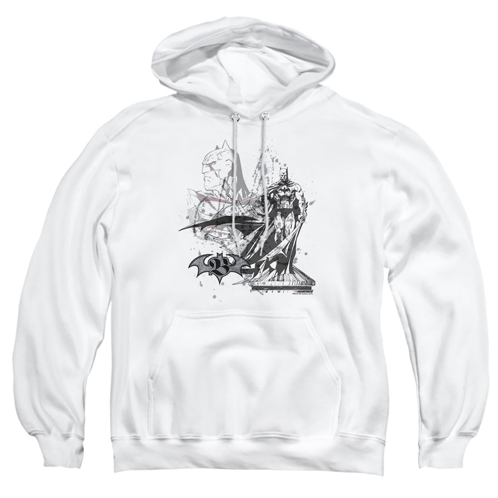 Batman Overseer Mens Hoodie White