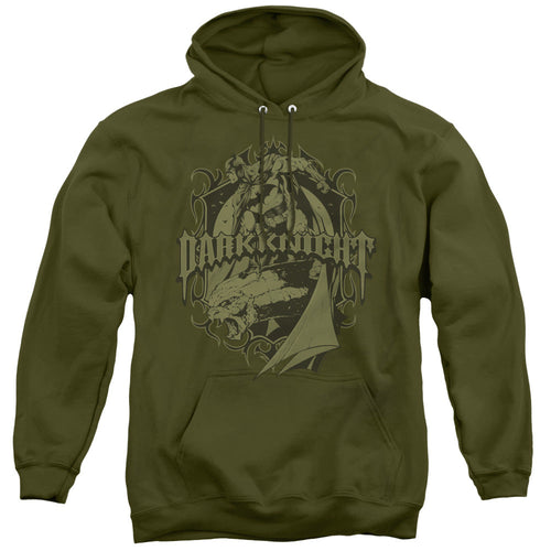 Batman Ready To Strike Mens Hoodie Military Green