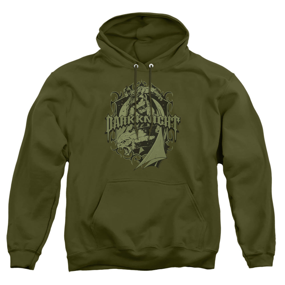 Batman Ready To Strike Mens Hoodie Military Green