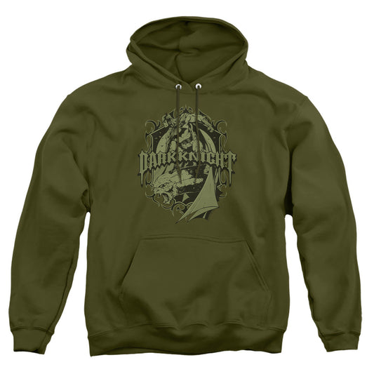 Batman Ready To Strike Mens Hoodie Military Green