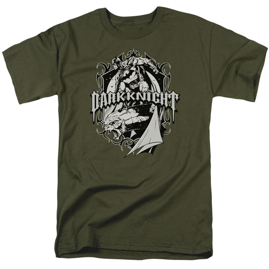 Batman Ready To Strike Mens T Shirt Military Green
