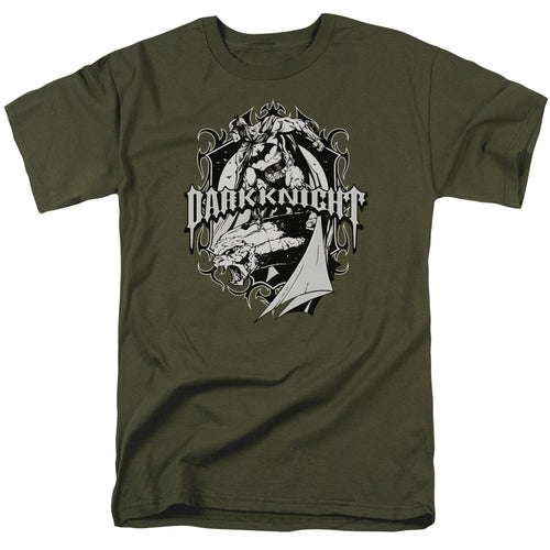 Batman Ready To Strike Mens T Shirt Military Green