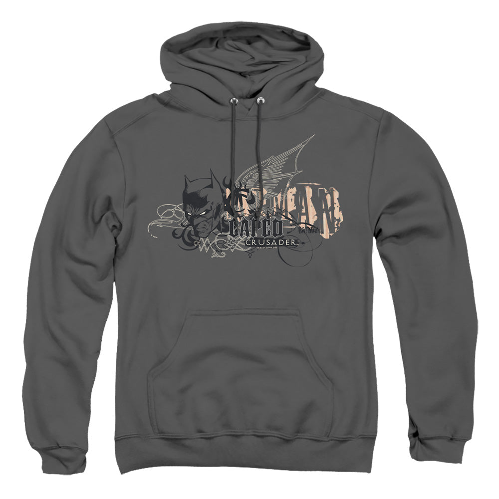 Batman Urban Crusader Mens Hoodie Charcoal