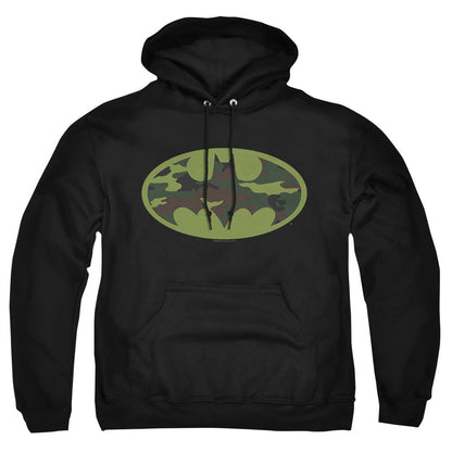 Batman Camo Logo Mens Hoodie Black