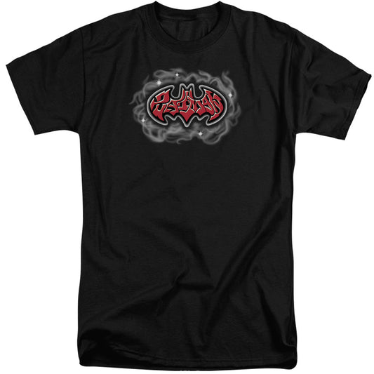 Batman Hip Hop Logo Mens Tall T Shirt Black