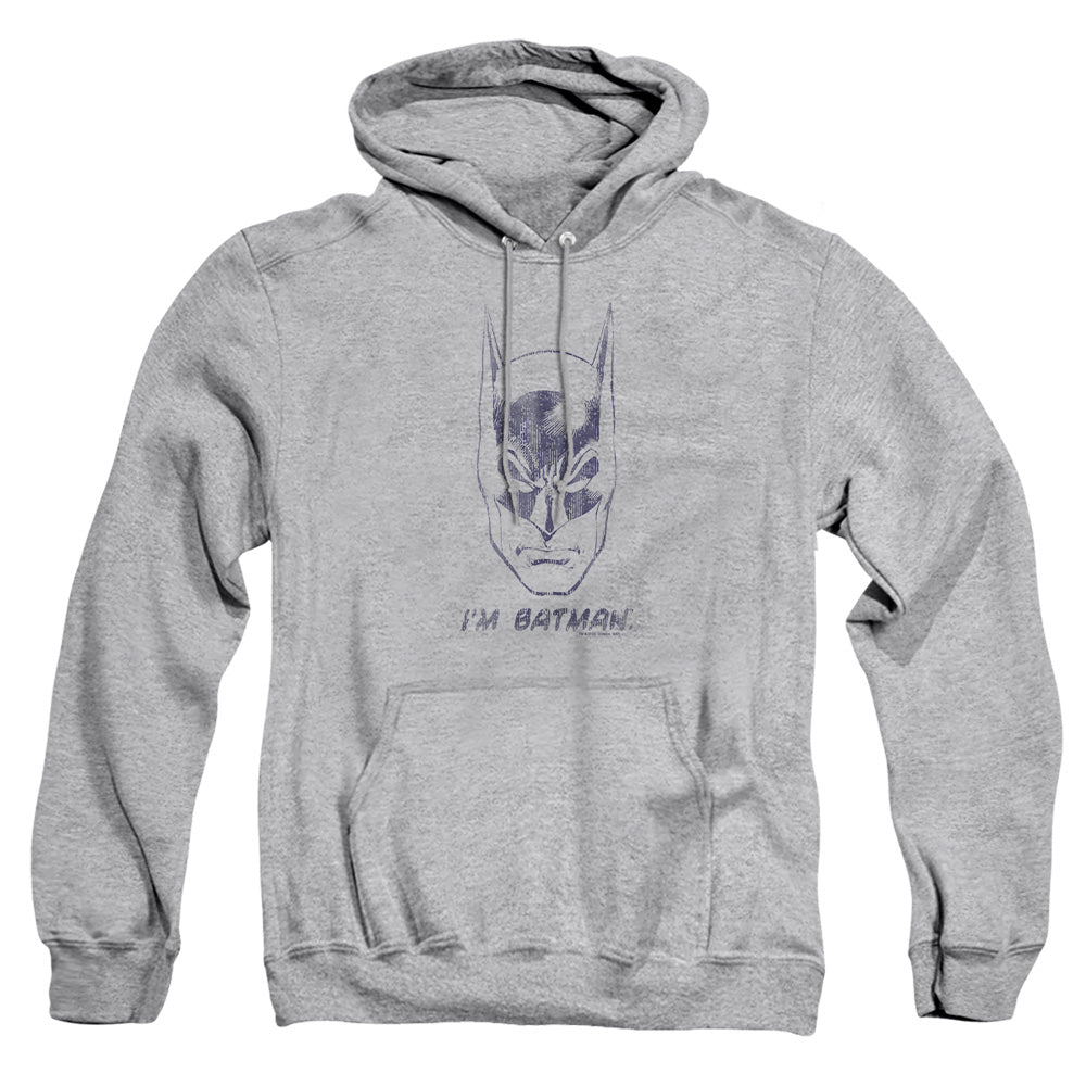 Batman Im Batman Mens Hoodie Athletic Heather