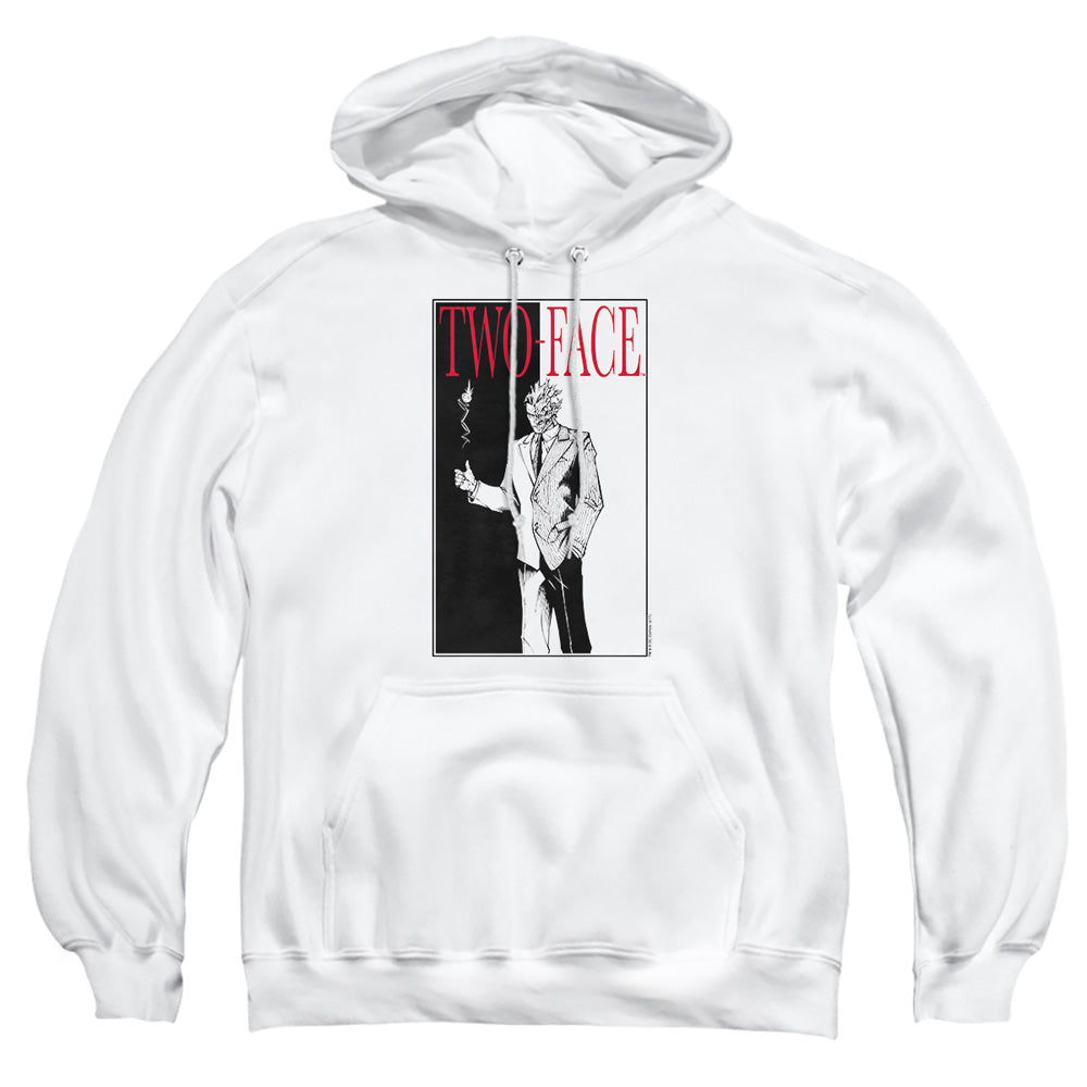 Batman Two Face Mens Hoodie White