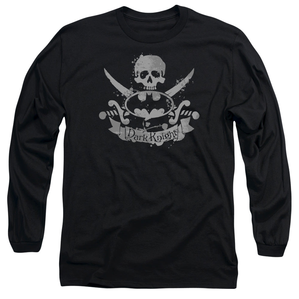Batman Dark Pirate Mens Long Sleeve Shirt Black
