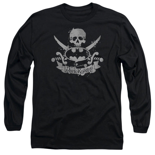 Batman Dark Pirate Mens Long Sleeve Shirt Black