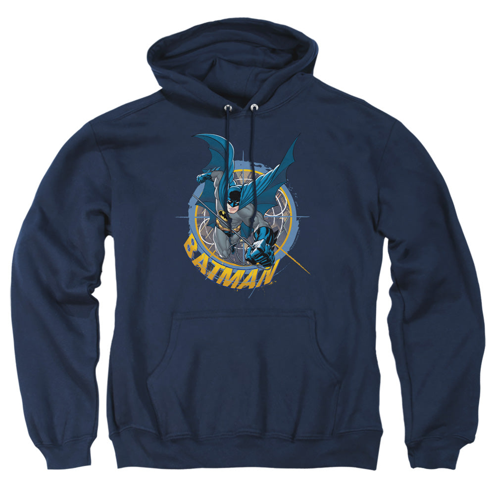 Batman In The Crosshairs Mens Hoodie Navy