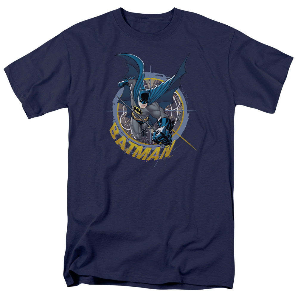 Batman In The Crosshairs Mens T Shirt Navy