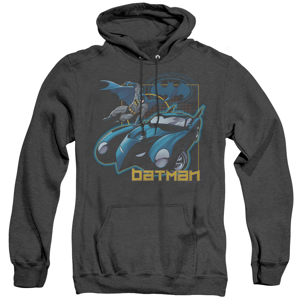 Batman Nice Wheels Heather Mens Hoodie Black