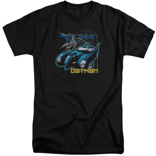 Batman Nice Wheels Mens Tall T Shirt Black