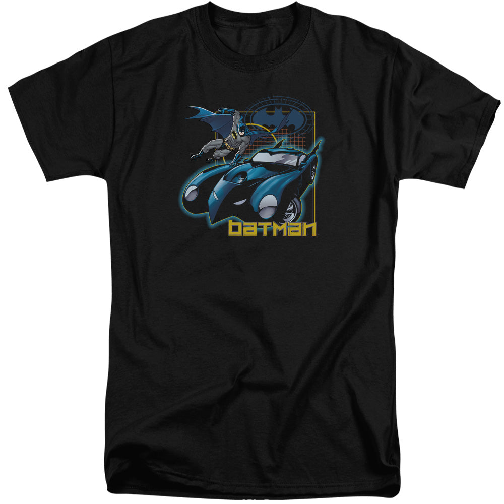Batman Nice Wheels Mens Tall T Shirt Black