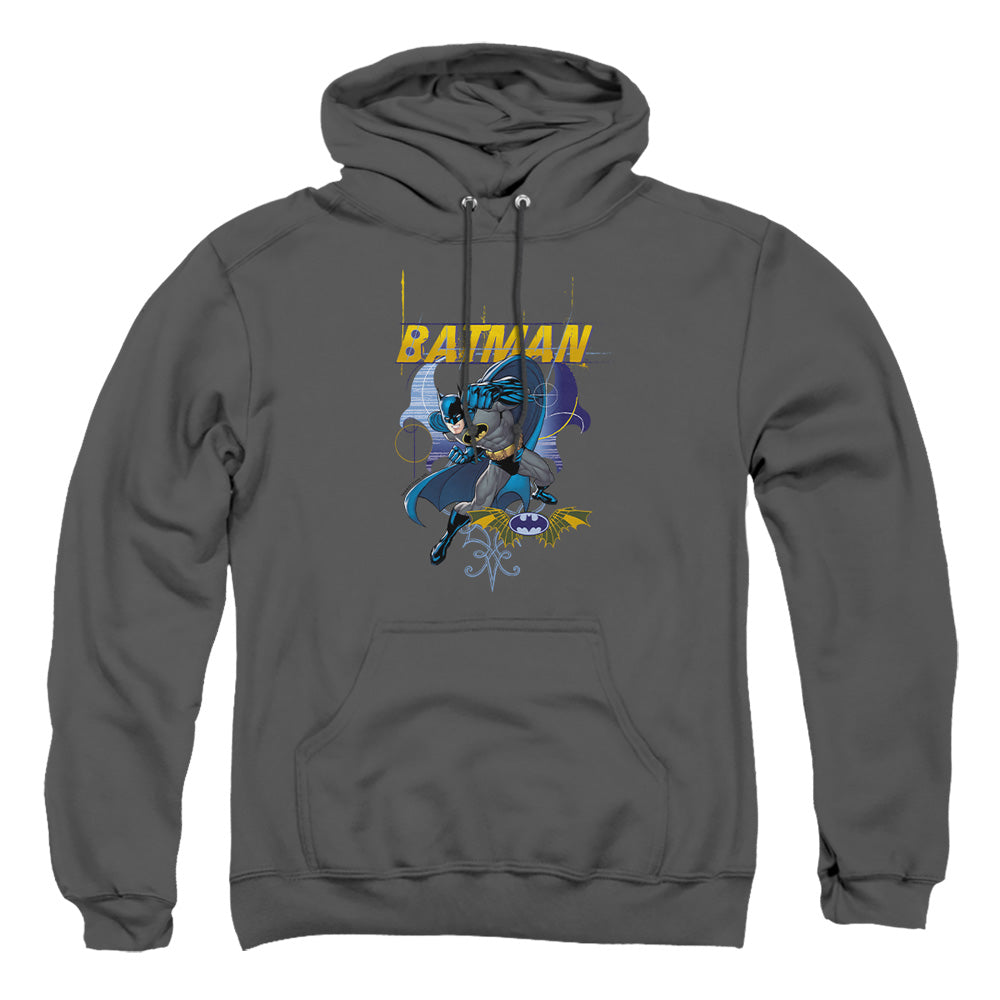 Batman Urban Gothic Mens Hoodie Charcoal