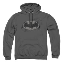 Load image into Gallery viewer, Batman Arcane Bat Logo Mens Hoodie Charcoal
