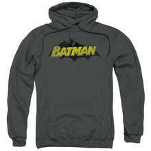 Load image into Gallery viewer, Batman Classic Comic Logo Mens Hoodie Charcoal

