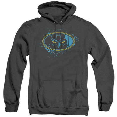 Batman Eyes In The Darkness Heather Mens Hoodie Black