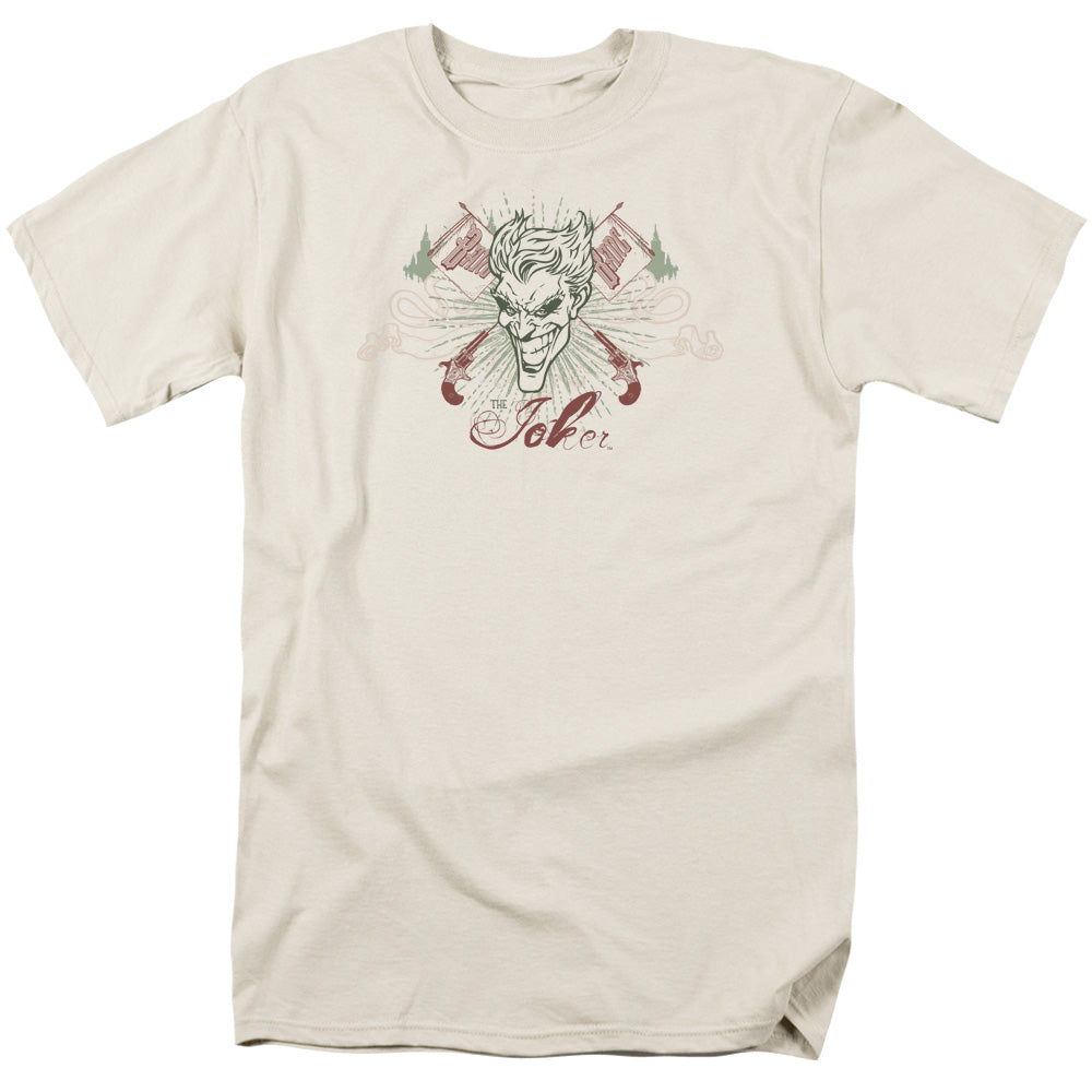 Batman The Jokes On You Mens T Shirt Cream