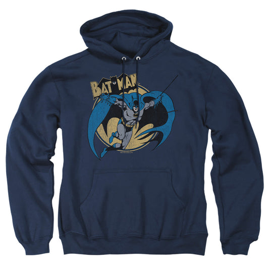 Batman Through The Night Mens Hoodie Navy