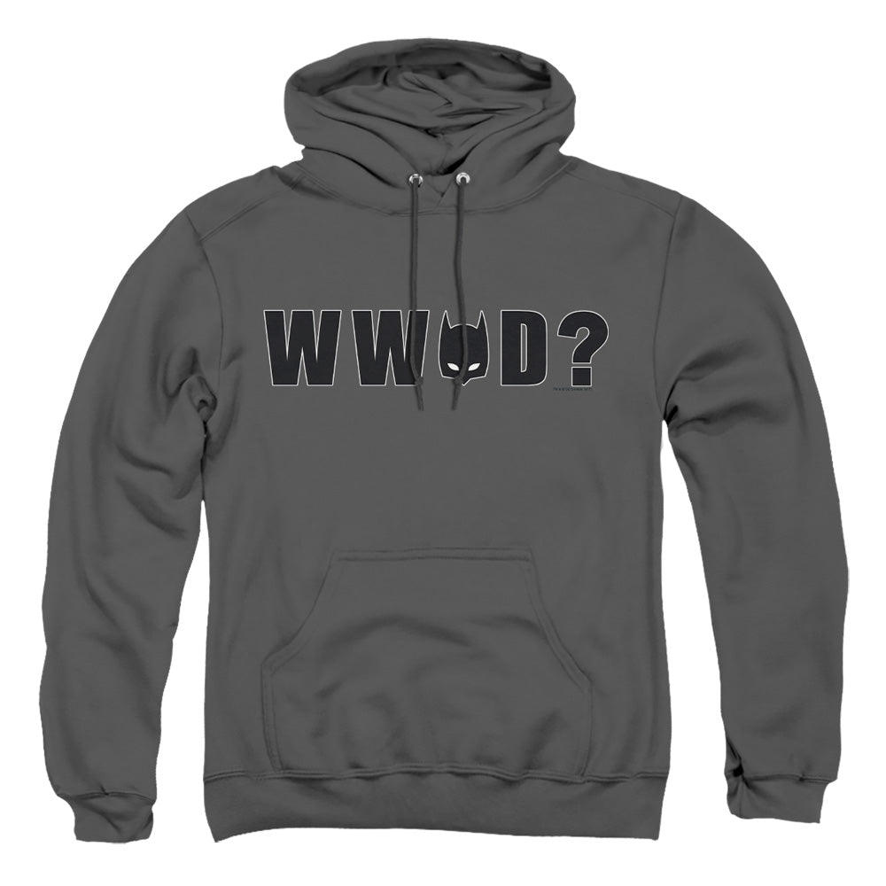 Batman Wwbd Mask Mens Hoodie Charcoal