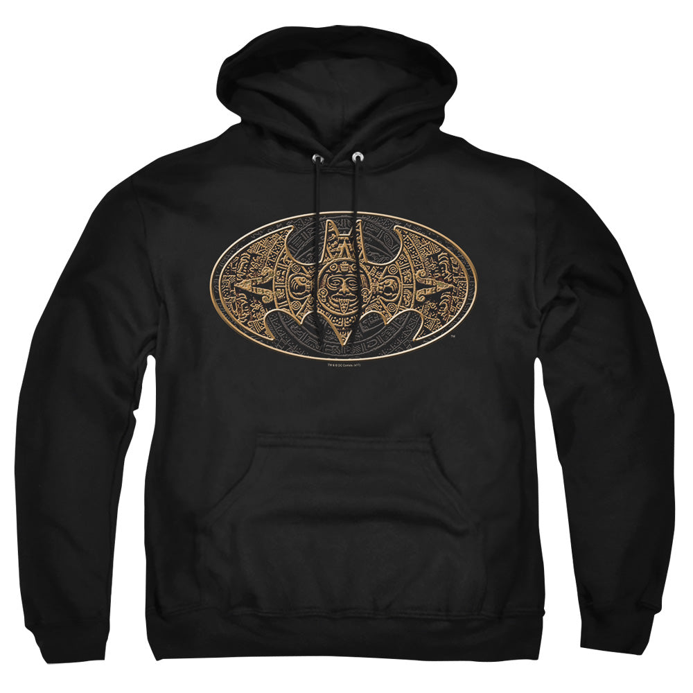 Batman Aztec Bat Logo Mens Hoodie Black
