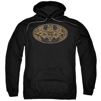 Batman Aztec Bat Logo Mens Hoodie Black
