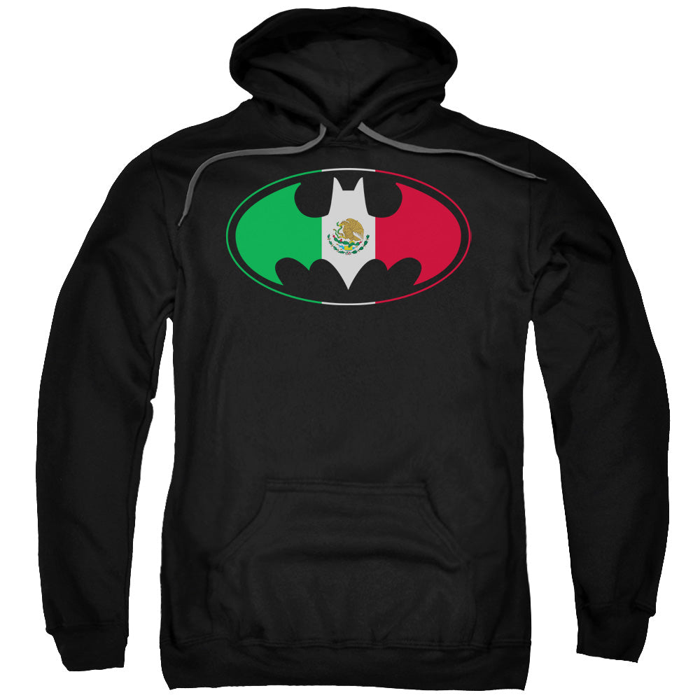 Batman Mexican Flag Shield Mens Hoodie Black