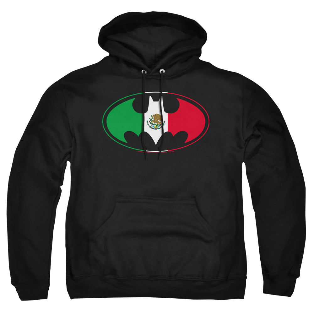 Batman Mexican Flag Shield Mens Hoodie Black