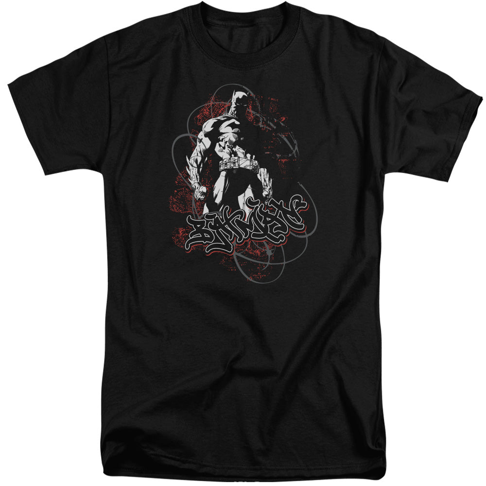 Batman Urban Gotham Mens Tall T Shirt Black