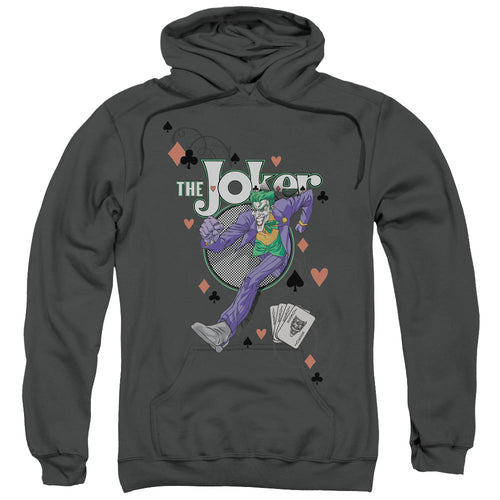Batman Always A Joker Mens Hoodie Charcoal