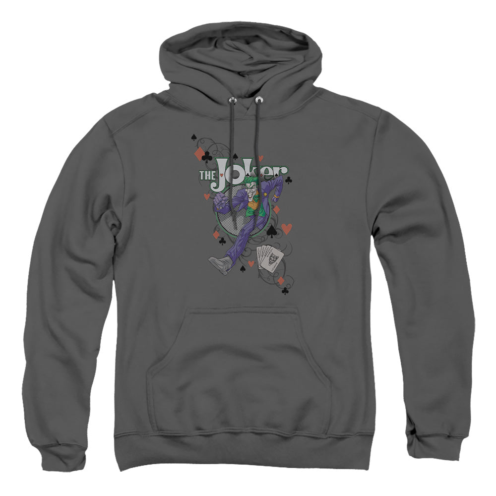 Batman Always A Joker Mens Hoodie Charcoal