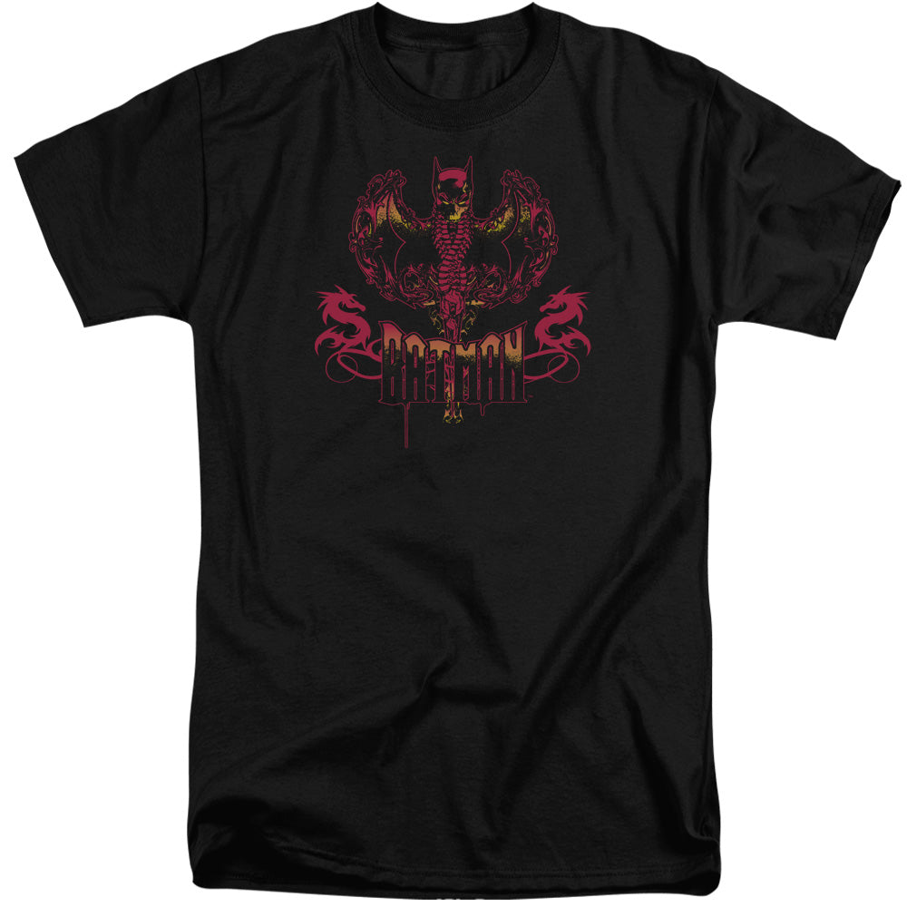 Batman Heart Of Fire Mens Tall T Shirt Black