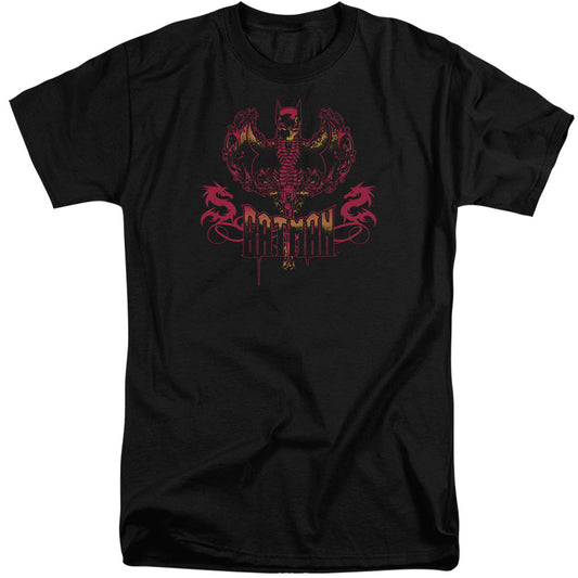 Batman Heart Of Fire Mens Tall T Shirt Black