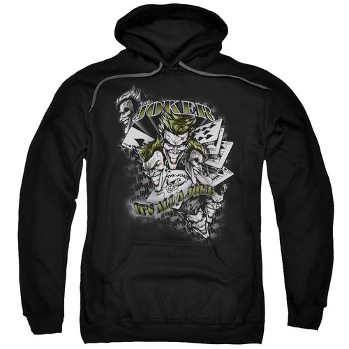 Batman Its All A Joke Mens Hoodie Black