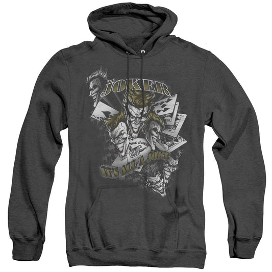 Batman Its All A Joke Heather Mens Hoodie Black