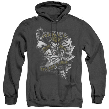 Batman Its All A Joke Heather Mens Hoodie Black